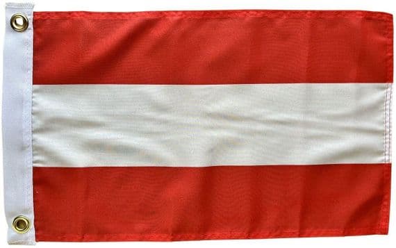 Austria Boat Flag - 15ft x 1ft with 2 Eyelets | Buy Austria Boat Flag - 15ft x 1ft with 2 Eyelets | North West Flags