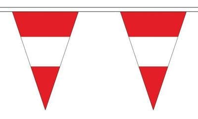 Austria Bunting Triangle 20m - 54 Flags