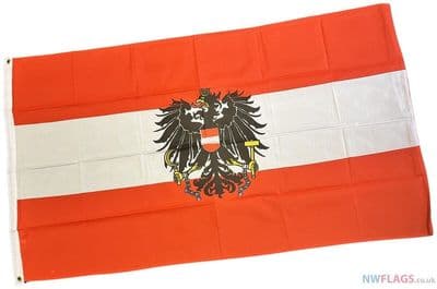 Austria Eagle Flag - 5ft x 3ft | Standard Polyester
