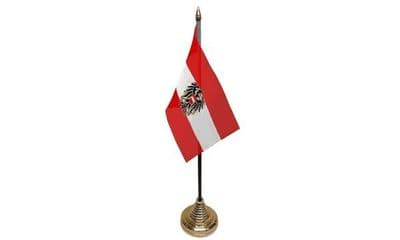 Austria Eagle Table Flag