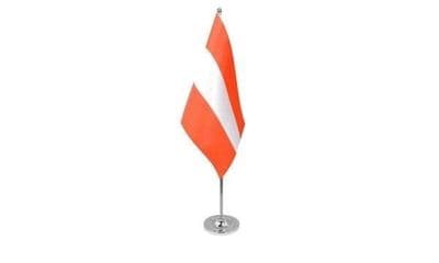 Austria Satin Table Flag