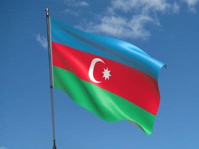 Azerbaijan Flag 5ft x 3ft