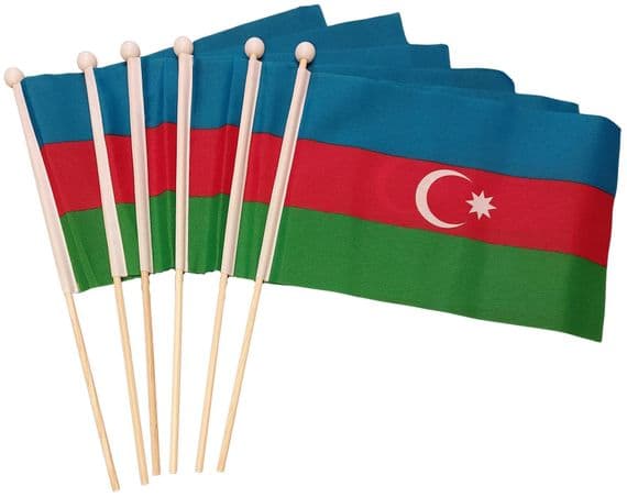 Azerbaijan Pack of Hand Flags | Buy Azerbaijan Pack of Hand Flags