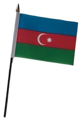 Azerbaijan Table Flag - NO BASE