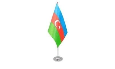 Azerbaijan Table Flag - Satin