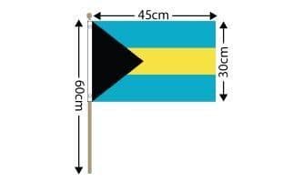 Bahamas Large Hand Flag (18