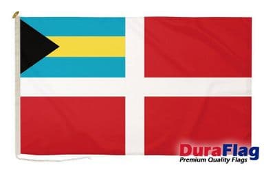 Bahamas Red Ensign Premium Quality DuraFlag Rope & Toggle - 5ft x 3ft