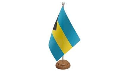Bahamas Table Flag - Wood