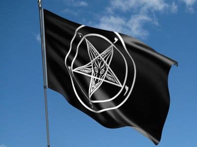 Baphomet Church of Satan Flag 5ft x 3ft