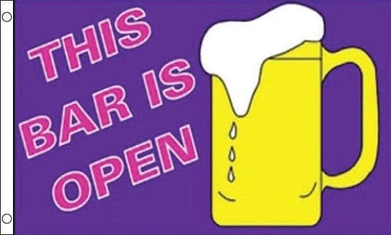 Bar is Open beer Flag | Buy Bar is Open beer Flag | NWFlags
