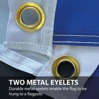 Barbados Boat Flag - 15ft x 1ft with 2 Eyelets | Buy Barbados Boat Flag - 15ft x 1ft with 2 Eyelets | North West Flags