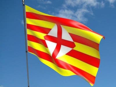 Barcelona Province Flag - 5ft x 3ft | Standard Polyester