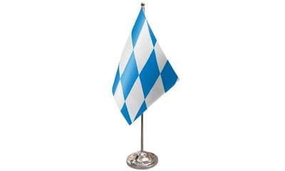 Bavaria No Crest Table Flag - Satin