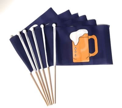 Beer Hand Flag - 6 Pack