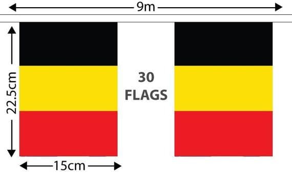 Belgium Bunting | Buy Belgium Bunting | North West Flags