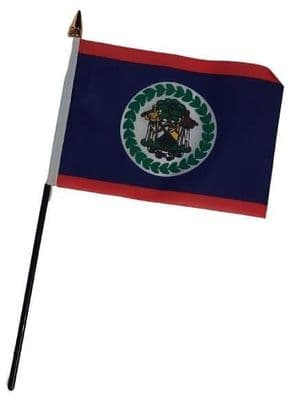 Belize Table Flag - NO BASE