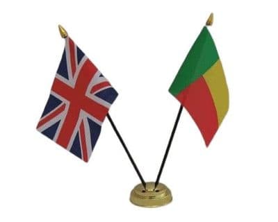 Benin with UK Friendship Table Flag