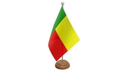 Benin Wooden Table Flag