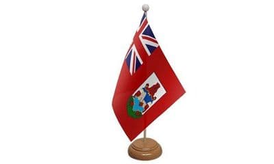 Bermuda Table Flag - Wood