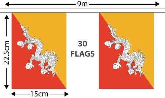 Bhutan Bunting | Buy Bhutan Bunting | North West Flags
