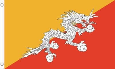 Bhutan Flag - 3ft x 2ft | Standard Polyester