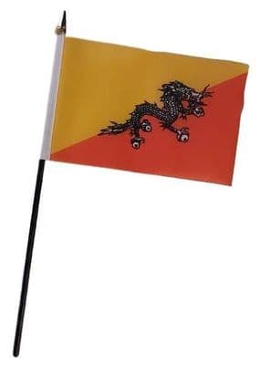 Bhutan Table Flag - NO BASE