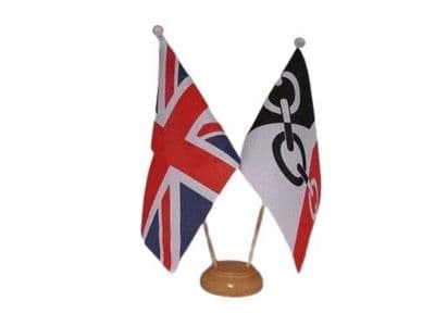 Black Country Friendship Table Flag - Wood
