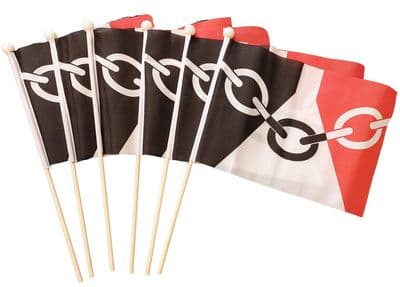 Black Country Hand Flag - 6 Pack