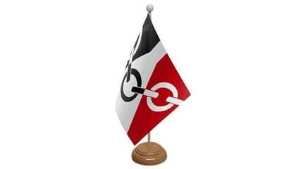 Black Country Table Flag - Wood