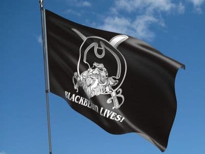 Blackbeard lives Pirate 5ft x 3ft Flag