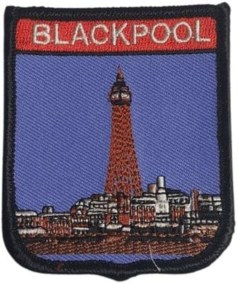 Blackpool Tower Shield Embroidered Sew on patch