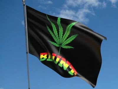Blunt (marijuana) 5ft x 3ft Flag
