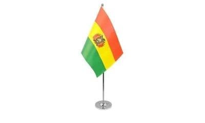 Bolivia Table Flag - Satin