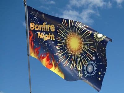 Bonfire Night Flag 5ft x 3ft