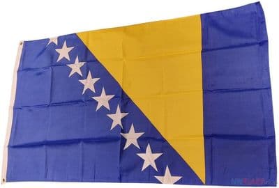 Bosnia & Herzegovina Flag - 5ft x 3ft | Standard Polyester