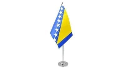Bosnia & Herzegowina Table Flag - Satin
