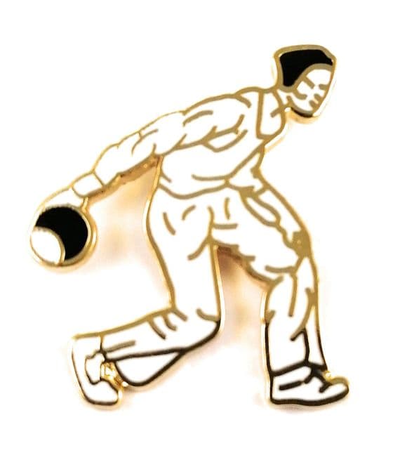 Bowler Gent Pin Badge | Buy Bowler Gent Pin Badge | NWFlags