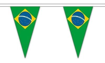 Brazil Bunting Triangle 5m - 12 Flags