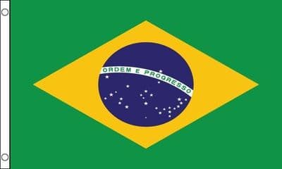 Brazil Flag - 3ft x 2ft | Standard Polyester