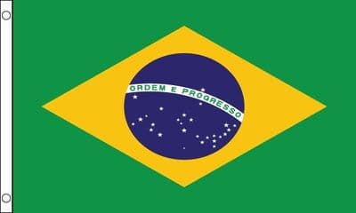 Brazil Flag - 8ft x 5ft | Standard Polyester