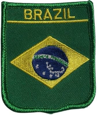 Brazil Shield Embroidered Sew on patch
