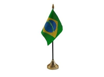 Brazil Table Flag