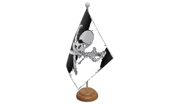 Brethren of the Coast Table Flag - Wood