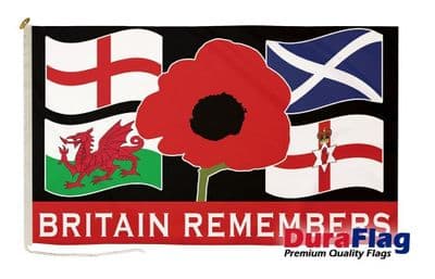 Britain Remembers Premium Quality DuraFlag Rope & Toggle - 5ft x 3ft