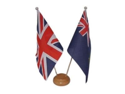 British Virgin Islands Friendship Table Flag - Wood