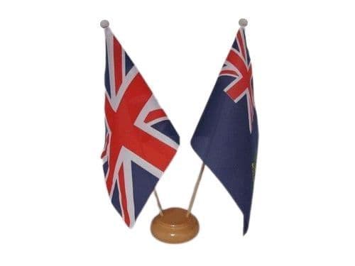 Buy British Virgin Islands Friendship Wooden Table Flag | NWFlags