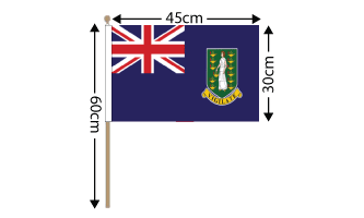 British Virgin Islands Large Hand Flag (18