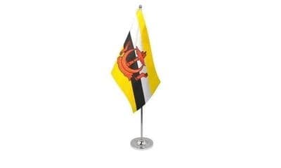 Brunei Table Flag - Satin