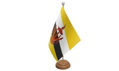 Brunei Wooden Table Flag