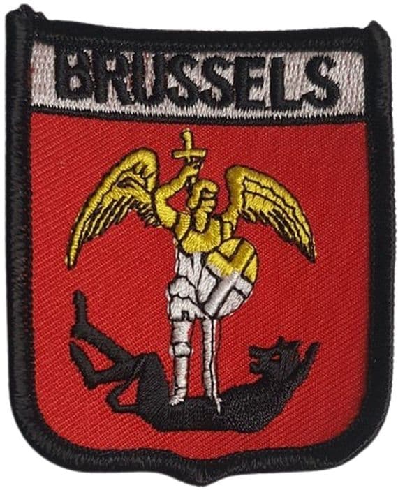 Brussels on Shield patch | Buy Brussels on Shield patch | NWFlags